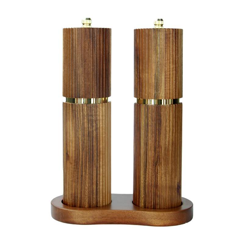 Double piece with wooden base (color box)