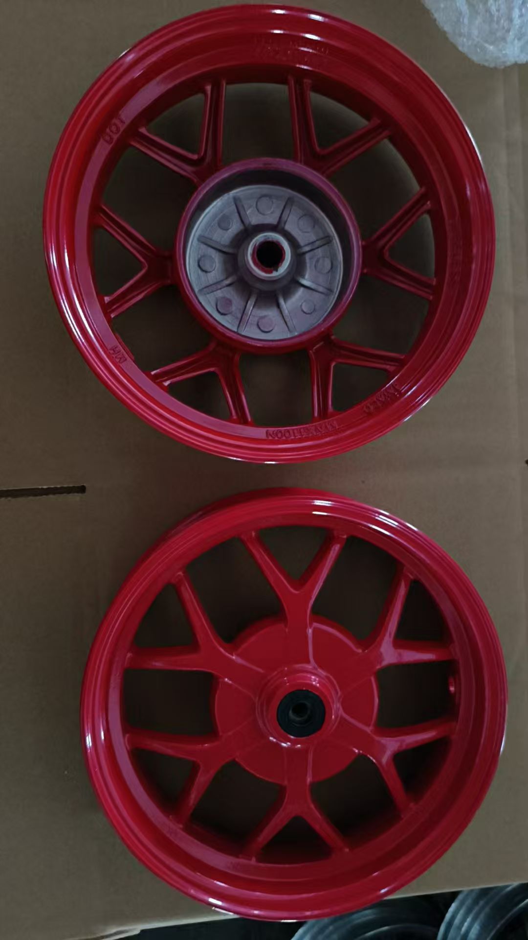 Rim for JOG50 | Motuoche Hub - 10-inch-215-wide-jog50-plum-all-red-100-sets-minimum-order