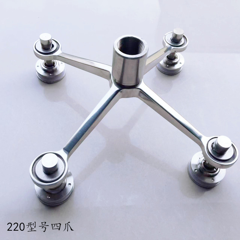 供应304/201不锈钢驳接爪220 接驳爪幕墙配件观光电梯爪幕墙爪