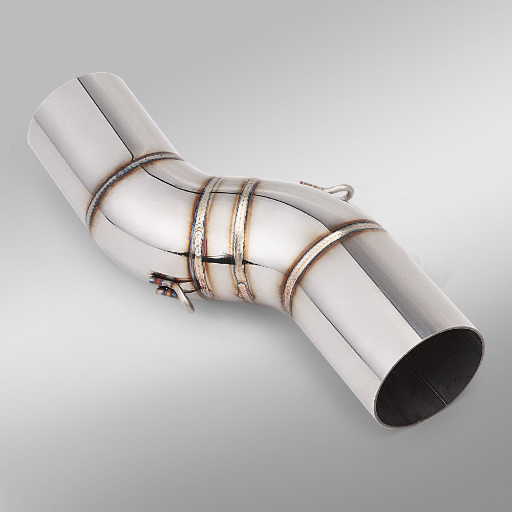 Benelli Trk502X Stainless Steel Mid-Section Exhaust Pipe and Tail-Section Muffler Set, Jinpeng 502 Modified Mid-Section