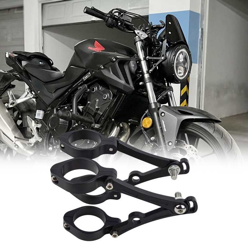 Motorcycle LED Headlight Modified Aluminum Alloy Bracket Accessories Aluminum Alloy Bracket Fixable Turn Signal Shock Absorber