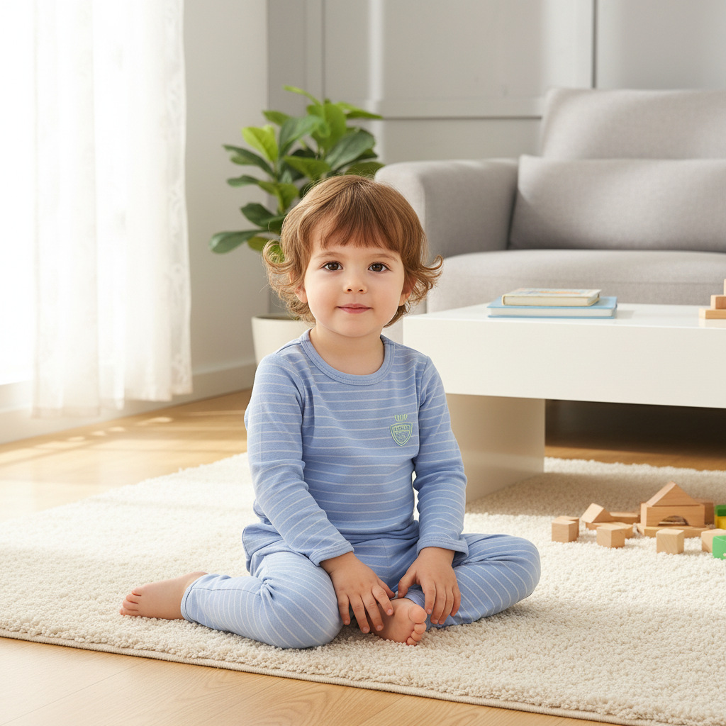 Otoño y invierno nuevo conjunto de ropa interior para niños 2025 de terciopelo caliente bebé chaqueta de otoño pantalones de otoño ropa infantil para niñas