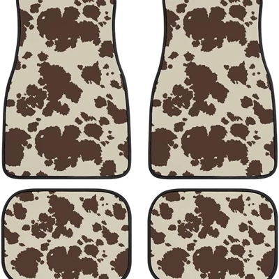 Avtomobil döşəmə paspasları — Dirt-Resistant, Wear-Resistant, Anti-Scratch Mats - x-car-floor-mat-4-3344cm-crystal-velvet-dot-plastic-bottom-two-piece-pack