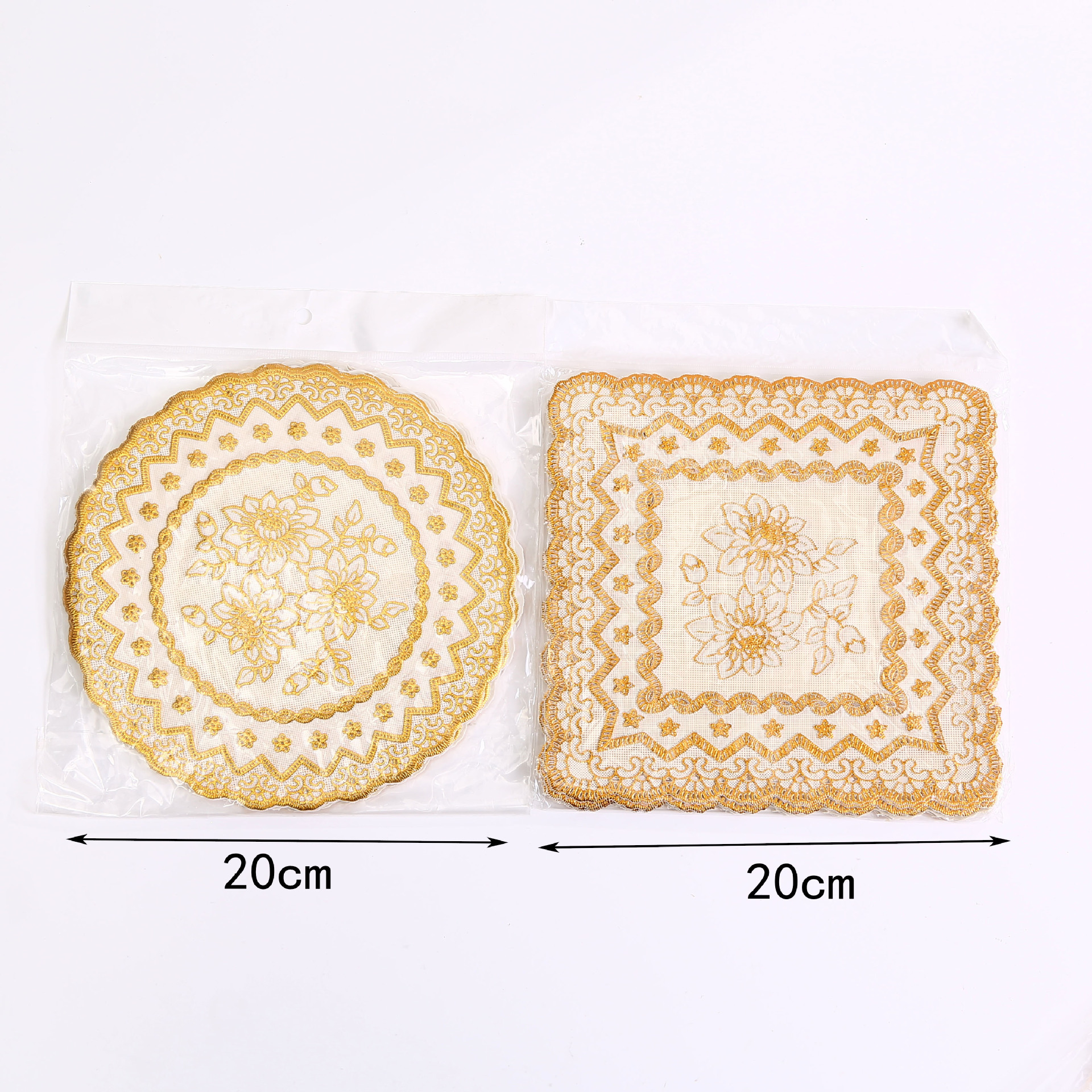 Posavasos de PVC transfronterizos, almohadilla de aislamiento redondo de bronceado europeo, almohadilla de mesa cuadrada, almohadilla desechable para el hogar, almohadilla para cilindro de cenizas