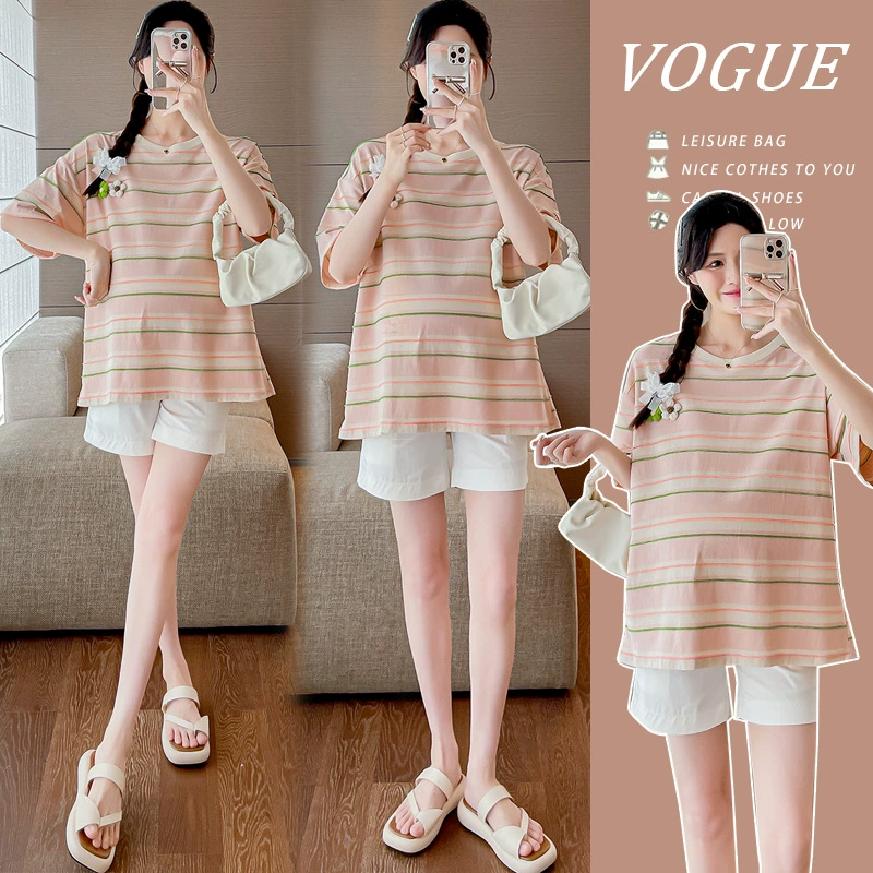 -Топ летней футболки для беременных