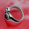 Tide, fashionable ring, retro jewelry heart shaped, European style