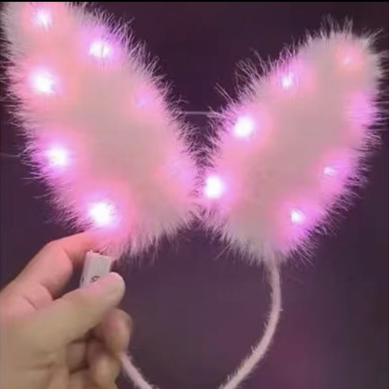 Brillante zorro orejas cinturón de cabello lámpara ángel cinturón de cabello super inmortal cinturón de cabello red rojo lindo gato orejas tocado plumas conejo