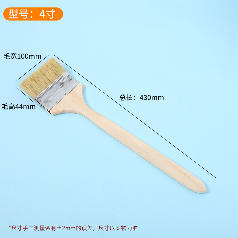 Cepillo de codo personalizado cepillo de codo de mango largo industrial marino cepillo de pintura personalizado cepillo de pelo de cerdo puro