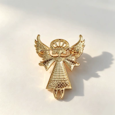 Painted Angel Brooch Vintage: Yaxa sancaqları
