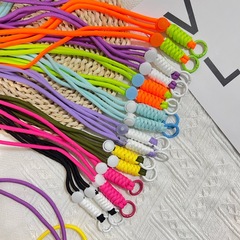 手工編織斜挎掛脖手機掛繩多功能學生證件卡套手機殼背夾防丟掛繩