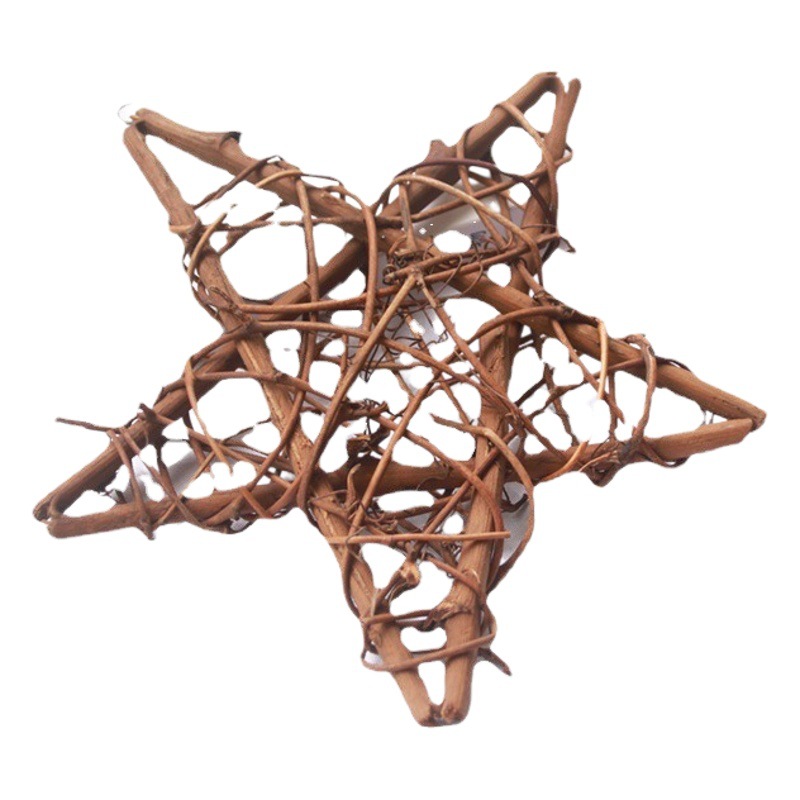 Hermosa flor seca ramas tronco decoración del hogar bricolaje guirnalda tejida anillo de ratán hogar adornos colgantes