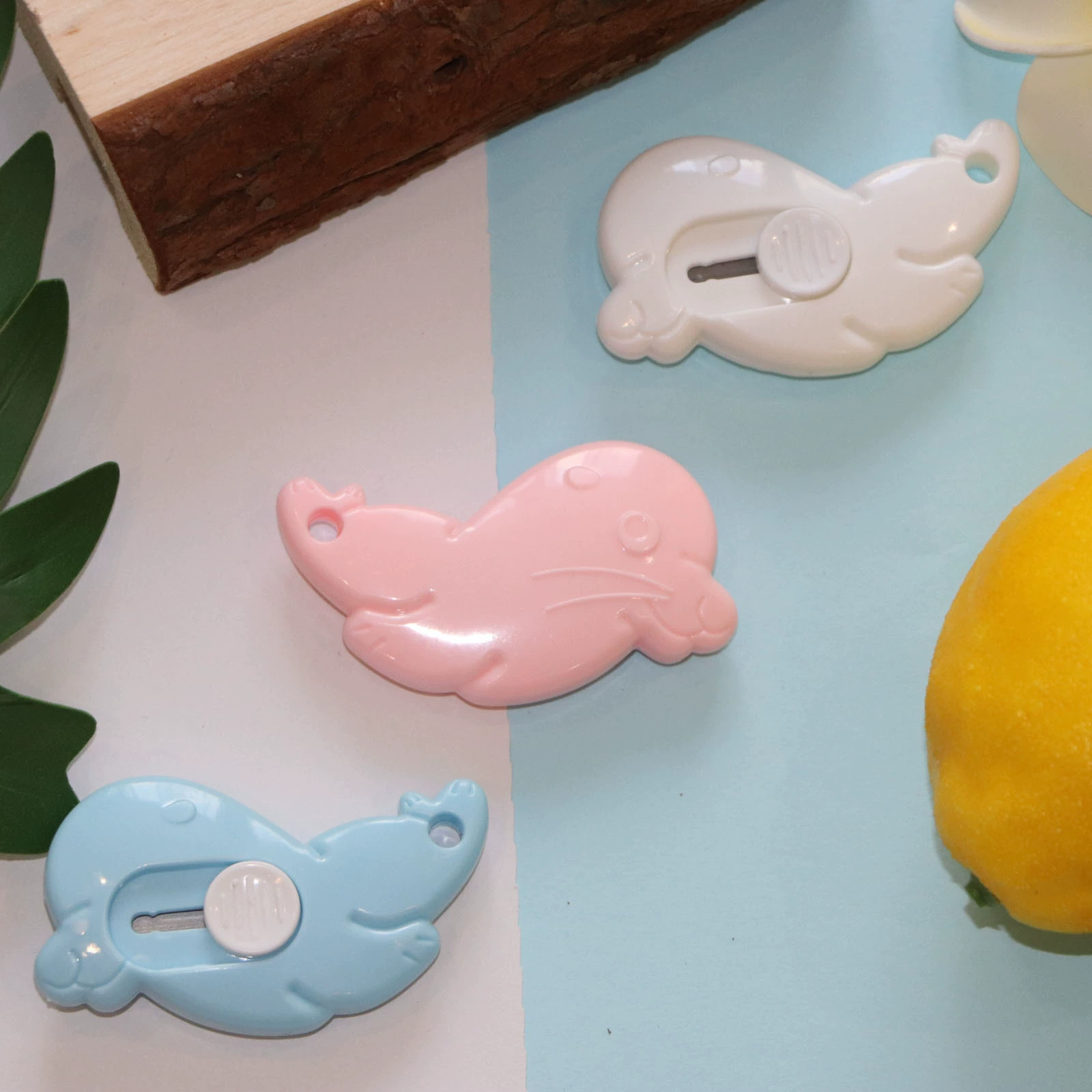 Морской Лев портативный маленький размер художественный нож студенческий Сплит Экспресс нож мультфильм Мини милый офисный нож для резки бумаги