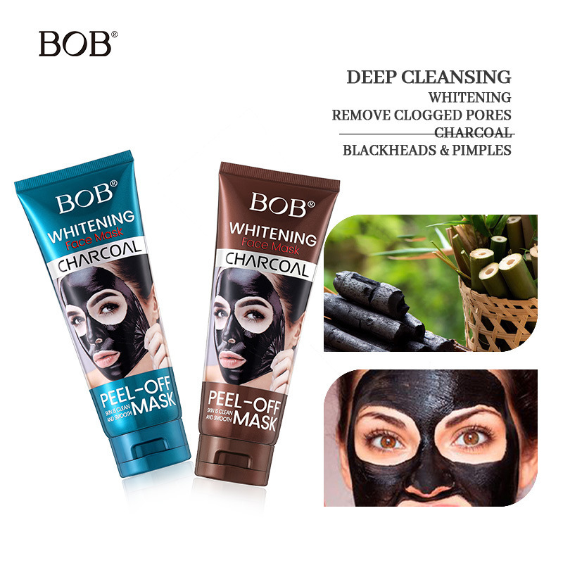 跨境bob木炭撕拉面膜去黑头粉刺强力深层清洁毛孔涂抹面膜泥膜女|undefined