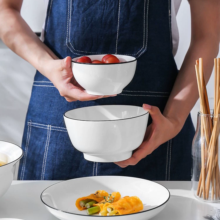 Набор Nordic ceramic bowl Feize - 2024 новая посуда для сервировки, миски для супа и лапши с тарелками и столовыми приборами