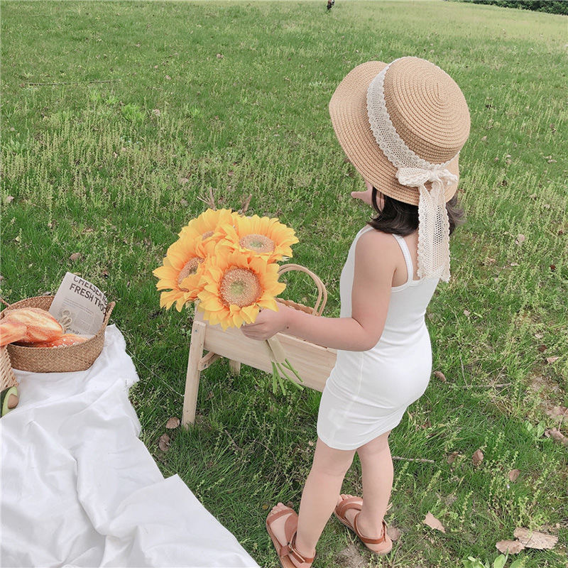 Vestido camisola para niñas 2025, nuevo estilo, camisola para niñas pequeñas, camiseta interior de verano, pijama infantil fino, versátil y moderno