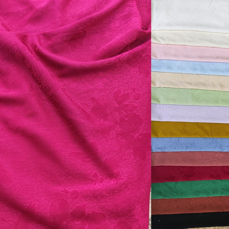 T525#春夏秋薄款微弹暗纹提花 女装衬衫童装连衣裙改良旗袍发饰布