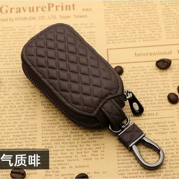Genuine Leather Universal Car Key Bag Universal Men's and Women's Remote Control Protective Cover Personalized Key Chain Manufacturer