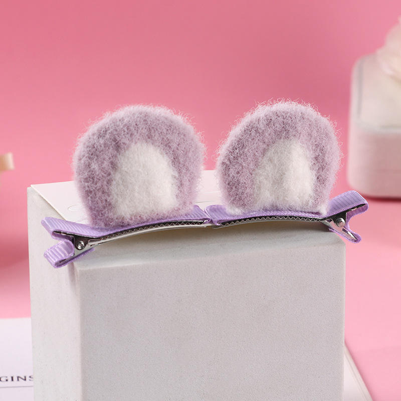 13 # 보라색 곰 귀 1 쌍