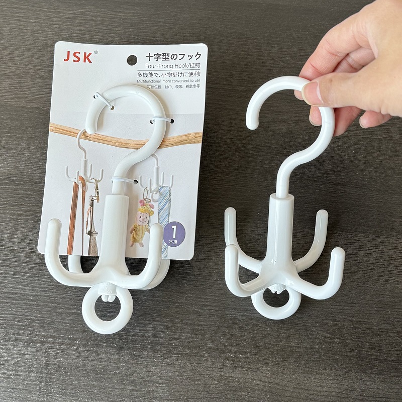 Exported to Japan Rotating Hook Home Wardrobe Bag Hat Scarf Storage Rack Multi-functional Tie Storage Rack