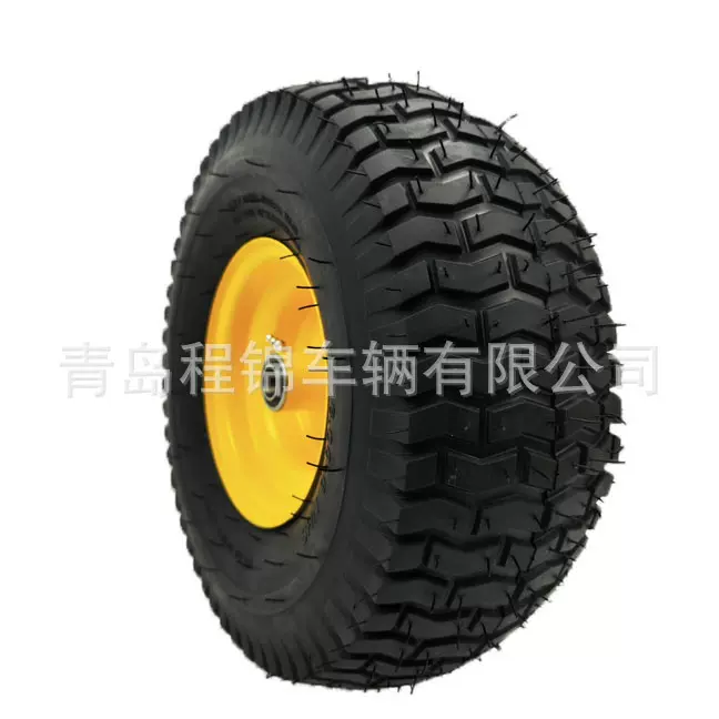 15*600-6橡胶充气轮 橡胶充气轮 工具车轮子 农机轮胎 割草机轮