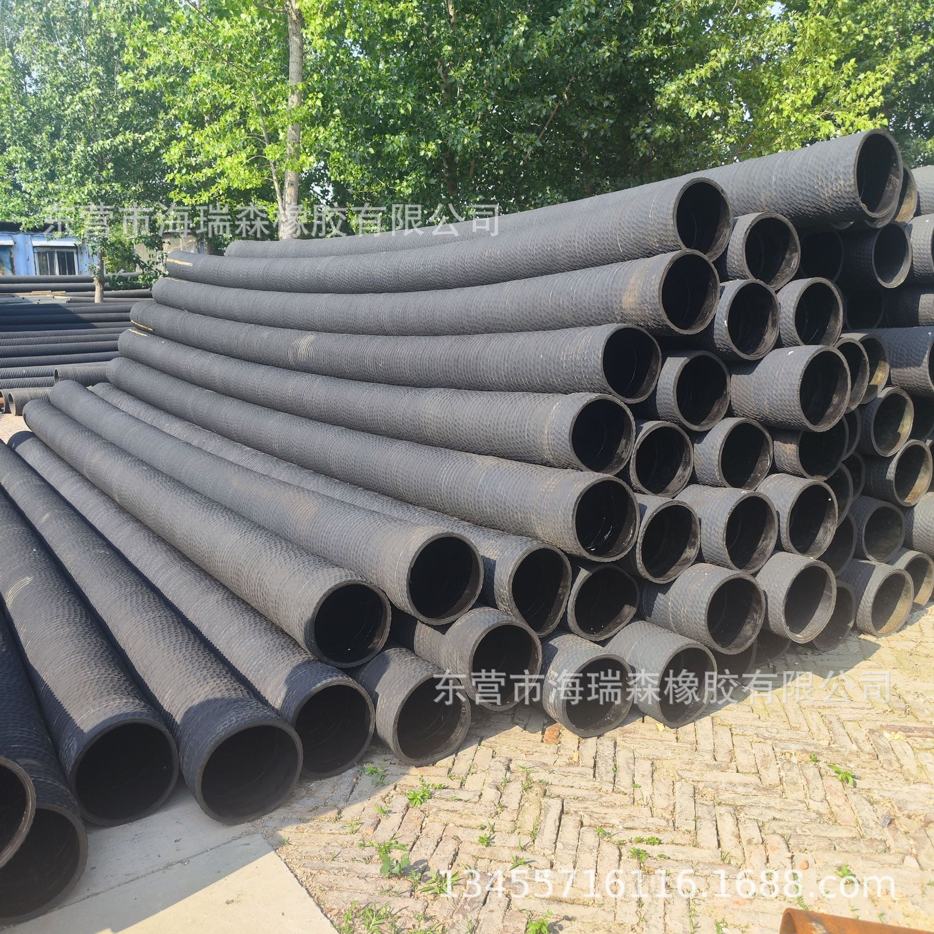 8寸200mm钢丝吸引胶管农业灌溉 排水专用大口径橡胶钢丝吸引管