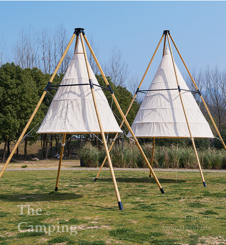 Bar Outdoor Holiday Outdoor Camp Restaurant Seaside Beach Bamboo Lantern Tent