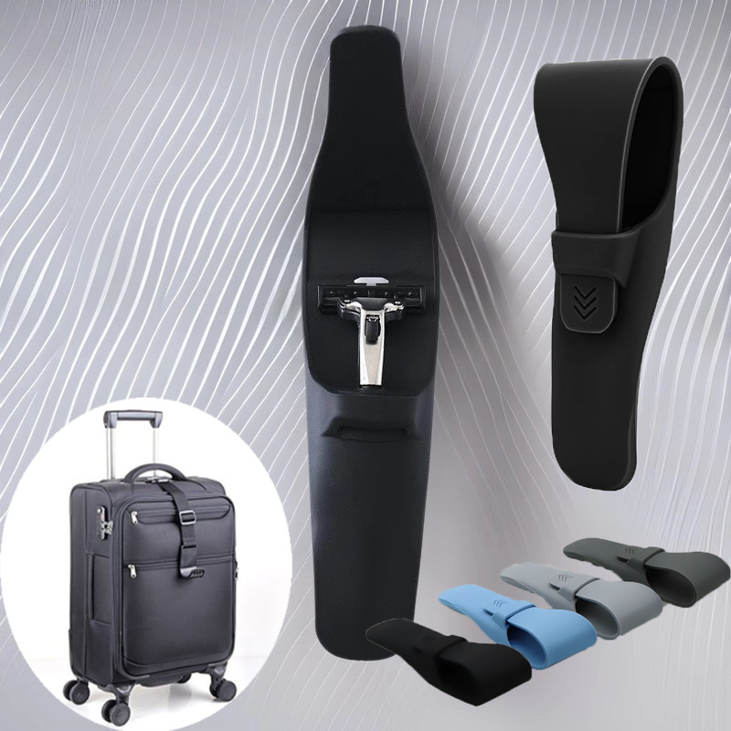 Factory Wholesale Silicone Razor Cover Universal Travel Portable Storage Razor Holder Protective Cover Old-Fashioned Razor Cover