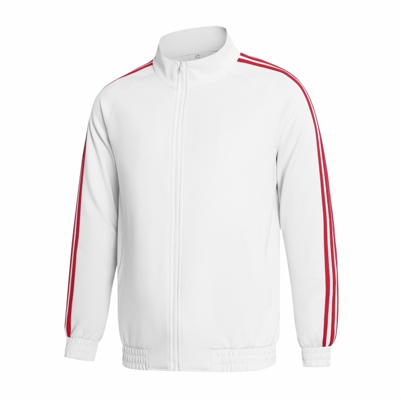 Primavera y otoño pareja chaqueta deportiva casual uniformes escolares para hombres y mujeres corren chaqueta de fitness de tres barras chaqueta transfronteriza