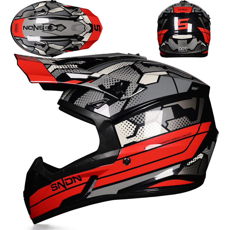 Casco de coche eléctrico todoterreno para hombre de bicicleta de montaña Casco completo de descenso para adultos Casco de rally para niños europeos Casco transpirable