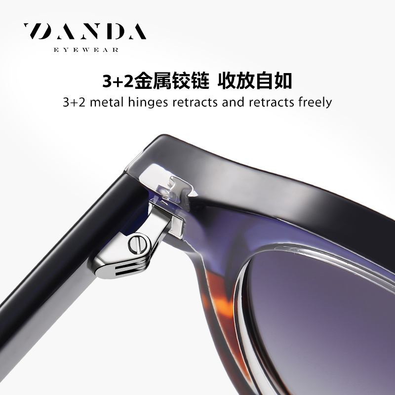 Gafas de sol polarizadas de placa europea y americana transfronteriza S31107 neutral retro anti-azul gafas de luz gafas de sol de placa redonda