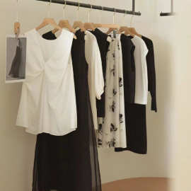 广州十三行夏装新款短袖连衣裙女装品牌折扣尾货清仓走份批发货源