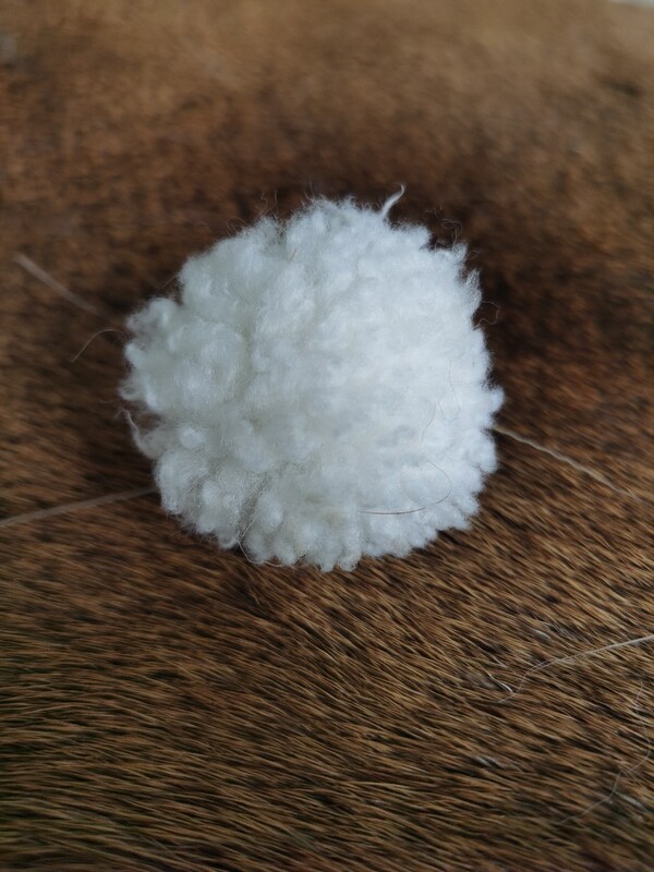 绵羊皮毛球结实耐用逗猫玩具diy材料6cm|undefined