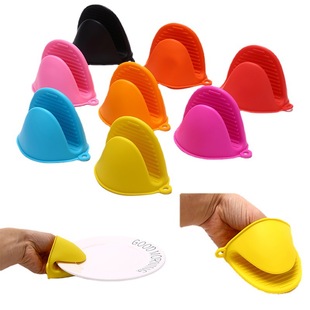 Oven gloves microwave oven heat insulation silicone rubber silicone hand clip kitchen supplies baking gloves heat insulation gloves