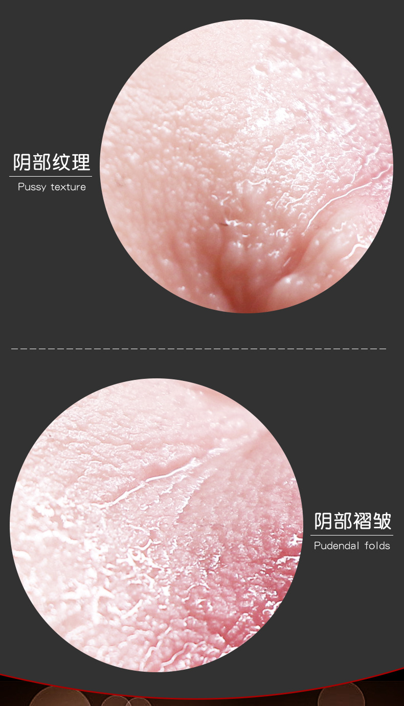 Jiuai Half-Body Male Masturbator TPE Buttocks Mold Manual Adult Toy — detail image 4