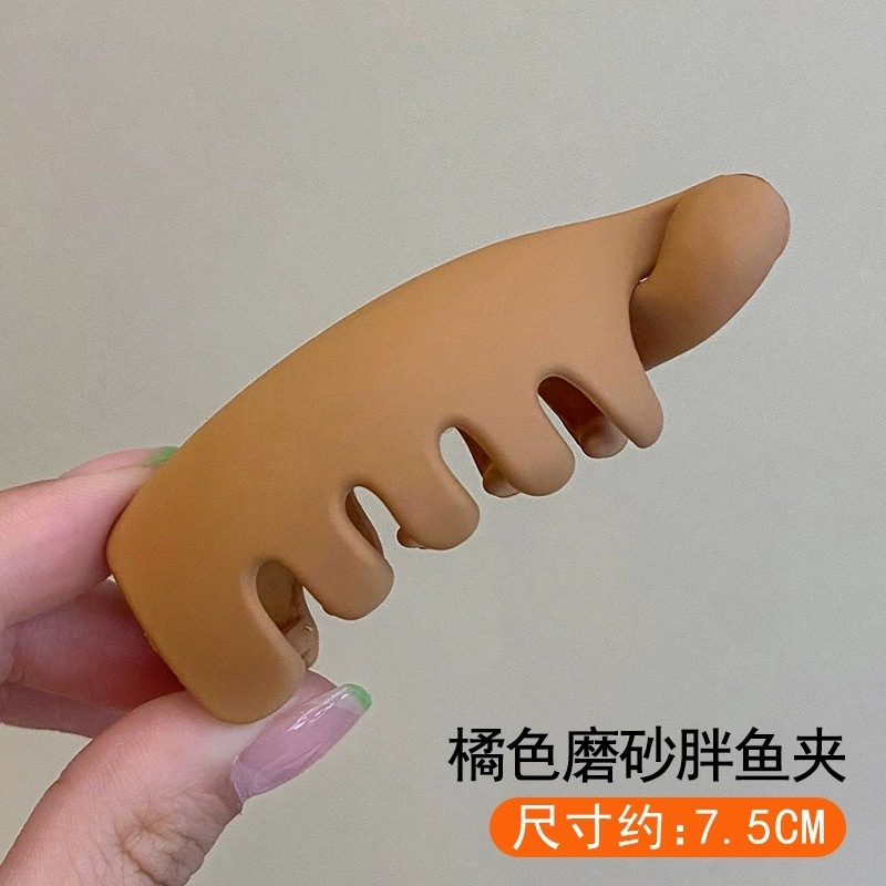 高馬尾ねじりバナナクリップ縦クリップ馬尾ヘアクリップ夏のトランペット髪量少女後頭部頭頂ヘアピン|undefined