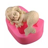 Cute fondant, realistic silicone mold, decorations, aromatherapy, mermaid