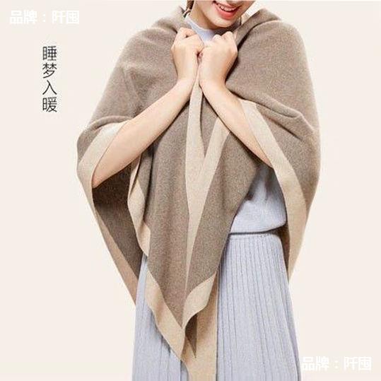 春夏保暖三角巾针织外搭两用韩版披肩女冬季围脖护颈百搭装饰裙子