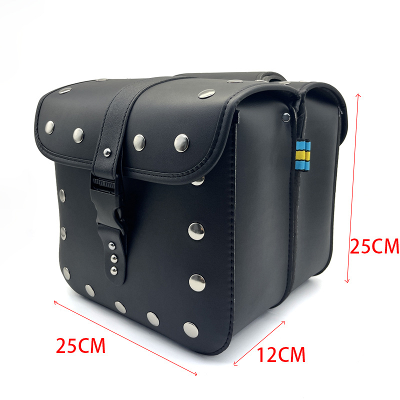 Retro Motorcycle Universal Yamaha Gt150 Bigfoot 125 Leather Waterproof Saddlebag Saddle Bag for Riders