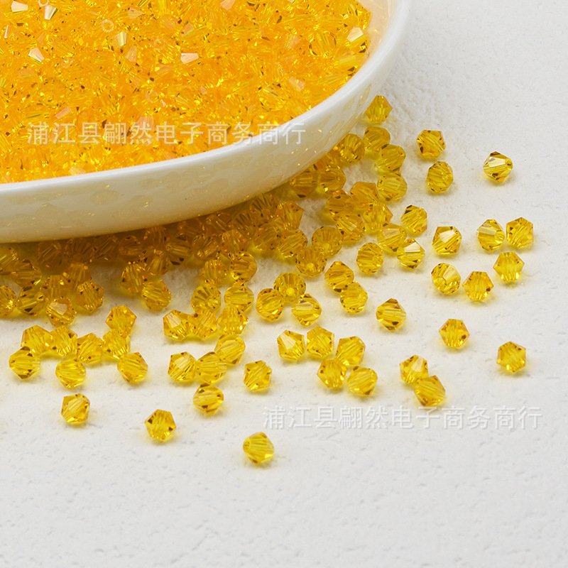 Vàng cam / Hạt kim cương boutique 3mm (100 chiếc/gói)