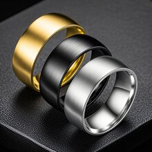 钛钢戒指批发不锈钢饰品手饰ins风欧美跨境不掉色男生高级感男款