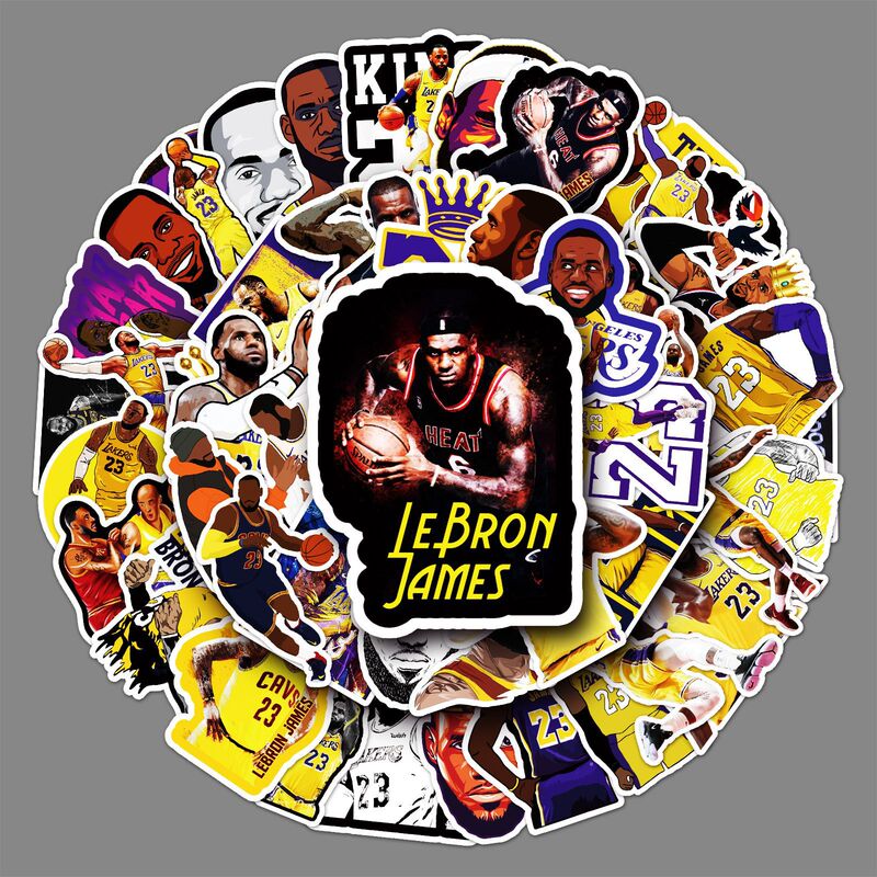 50 LeBron James star graffiti laptop luggage mobile phone car waterproof decoration stickers