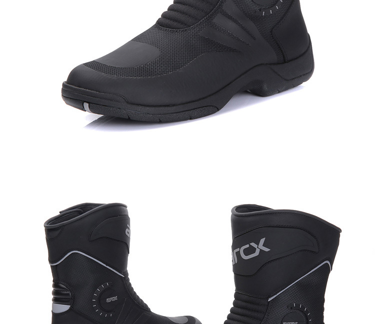 Yakushi/Arcx-L60627 Motorcycle Shoes Men's High-Top Leather Rider Shoes Racing Boots Waterproof and Breathable