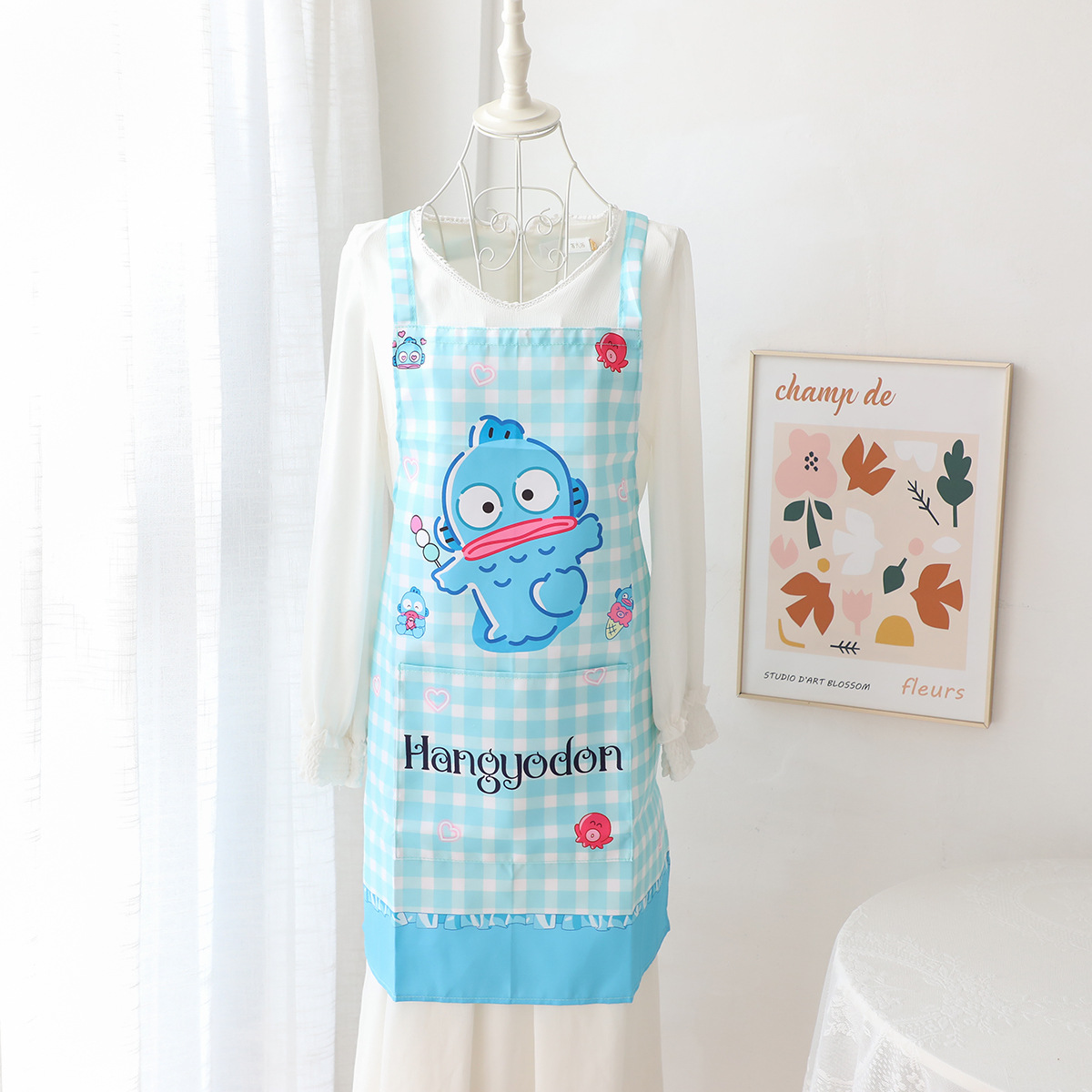 격자 무늬 다리 리프팅 물고기 괴물