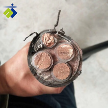 電纜YJV3*150+1*70硬線銅電力150平方三等芯3+1銅芯阻燃鎧裝四線