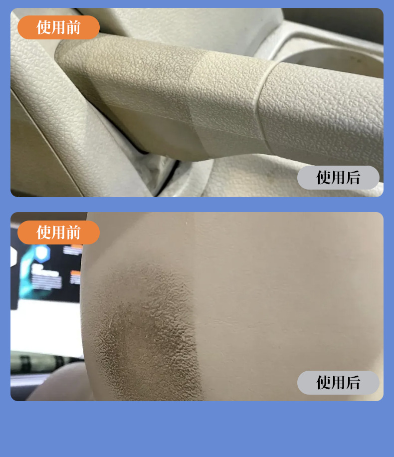 Car Interior Leather Care Cleaning Wipes, Special Powerful Stain Remover and Maintenance Tool for Leather Seats and Coating