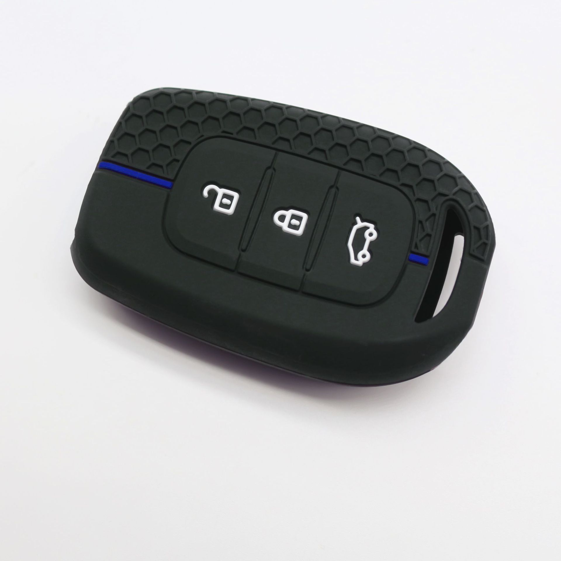 Cross-border applicable Renault Coreau Folding 3-key Hollow Silicone Key Case Corega Honeycomb Key Case
