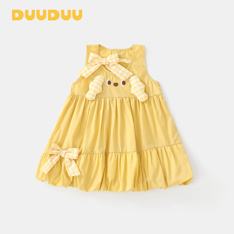Duuduu Korean 2025 New Summer Thin Baby Skirt for Small Month-Old Baby Category a Princess Skirt Girls Dress