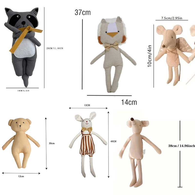 2025 muñecas de algodón nórdico para niños pueden roer acompañantes muñecas tranquilizadoras muñecas de decoración de muñecas de bebé