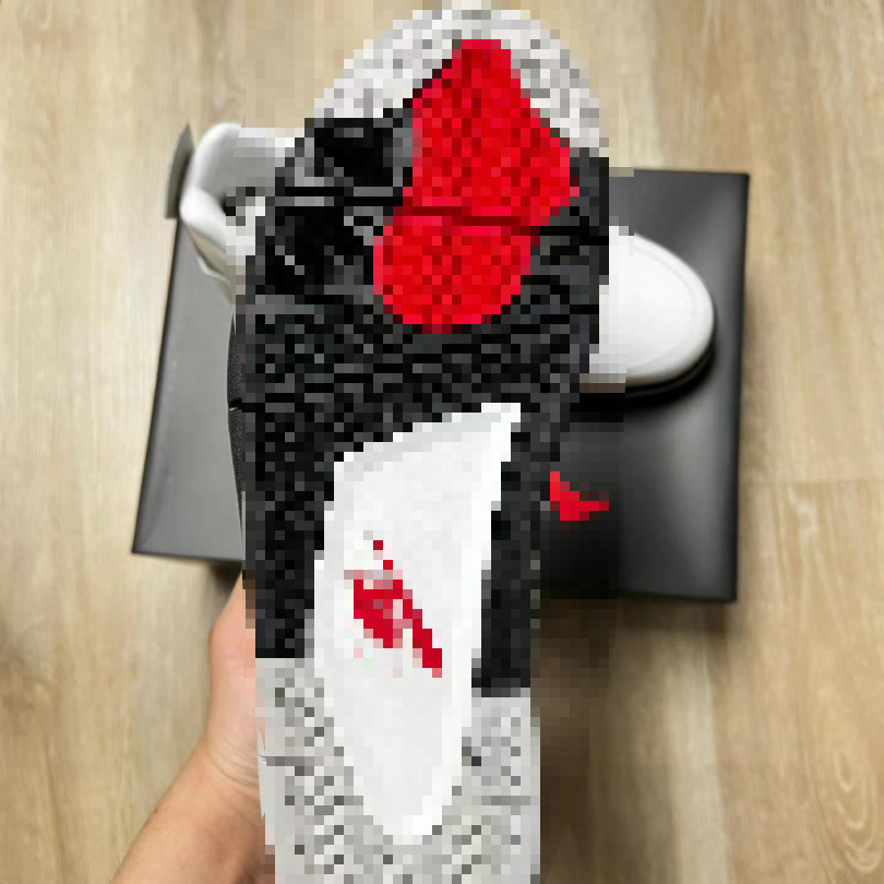 Zapatos de baloncesto de cuero AJ4 de alta calidad originales elevados para hombres y mujeres casuales Joe4 zapatos deportivos directos de fábrica