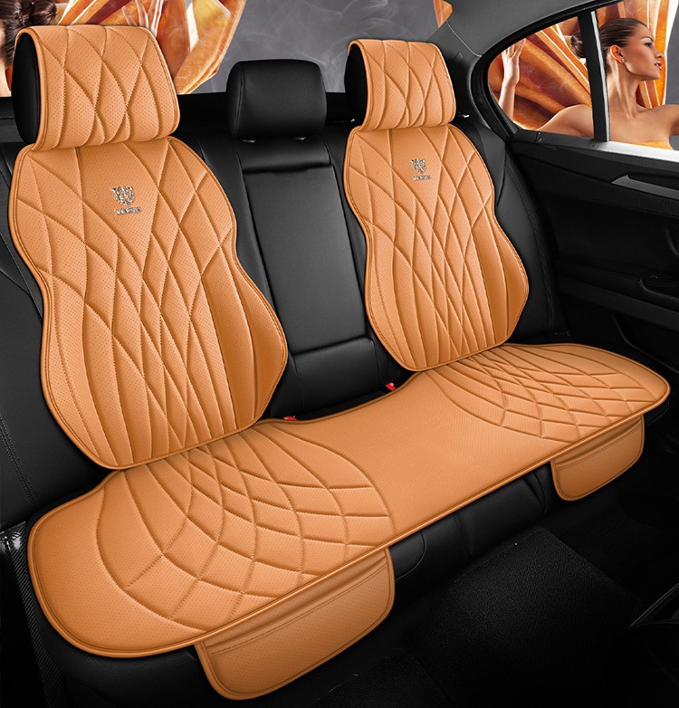 New Car Seat Cushion, Universal for All Seasons, Small Three-Piece Set, Breathable Nappa Leather, Single-Piece Car Seat Cushion, Cross-Border Wholesale